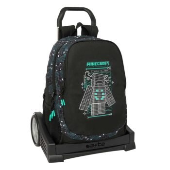 Minecraft Mochila con Carro Rr Doble Azul