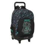 Minecraft Mochila con Carro Rr Doble Azul