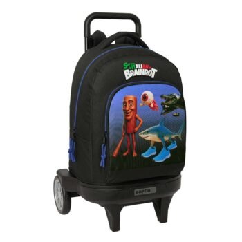 Skifidol Italian Brainrot Mochila con Carro Doble Azul