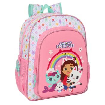 Gabbys Dollhouse Mochila Gabby S Doble Adaptable a Blanco