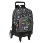 Minecraft Mochila con Carro Rr Doble Negro