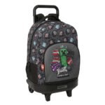 Minecraft Mochila con Carro Rr Doble Negro