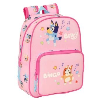 Bluey Mochila Infantil Preescolar Rr Adaptable a Rosa