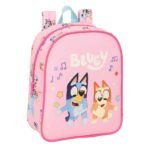 Bluey Mochila Infantil Preescolar Rr Adaptable a Rosa
