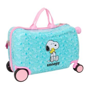 Snoopy Trolley Portátil Azul
