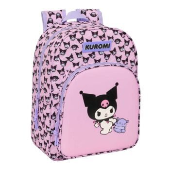 Sanrio Kuromi Mochila Infantil Preescolar Adaptable a Rosa