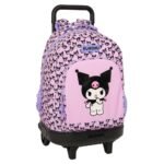 Sanrio Kuromi Mochila con Carro Doble Rosa