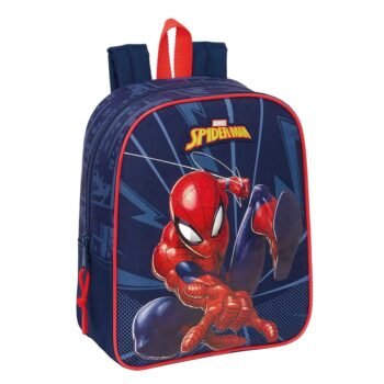 Marvel Spider-Man Mochila Infantil Preescolar Adaptable a Azul