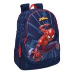 Marvel Spider-Man Mochila Doble Adaptable a Azul