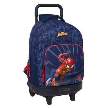 Marvel Spider-Man Mochila con Carro Doble Azul