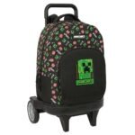 Minecraft Mochila con Carro Rr Doble Negro