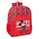 Disney Mickey Mouse Mochila Doble Adaptable a Rojo