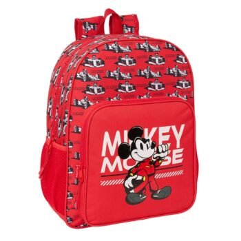 Disney Mickey Mouse Mochila Doble Adaptable a Rojo
