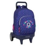 Benetton Mochila con Carro Doble Multicolor