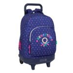 Benetton Mochila con Carro Doble Multicolor