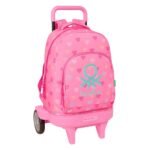 Benetton Mochila con Carro Doble Rosa