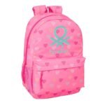 Benetton Mochila Doble Adaptable a Rosa