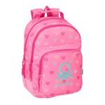 Benetton Mochila Doble Adaptable a Rosa