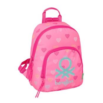 Benetton Mini Mochila Doble Rosa