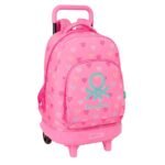 Benetton Mochila con Carro Doble Rosa