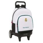 Real Madrid Mochila con Carro Doble Blanco