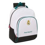 Real Madrid Mochila Doble Adaptable a Blanco