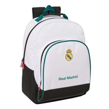 Real Madrid Mochila Doble Adaptable a Blanco