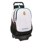 Real Madrid Mochila con Carro Doble Blanco