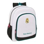 Real Madrid Mochila Doble Adaptable a Blanco
