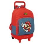 Super Mario Mochila con Carro Doble Negro