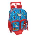 Marvel Spider-Man Mochila con Carro Azul