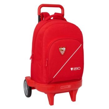 Sevilla FC Mochila con Carro Doble Rojo