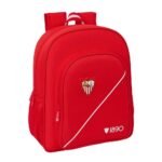 Sevilla FC Mochila Doble Adaptable a Rojo