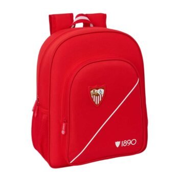 Sevilla FC Mochila Doble Adaptable a Rojo