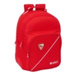 Sevilla FC Mochila Doble Adaptable a Rojo