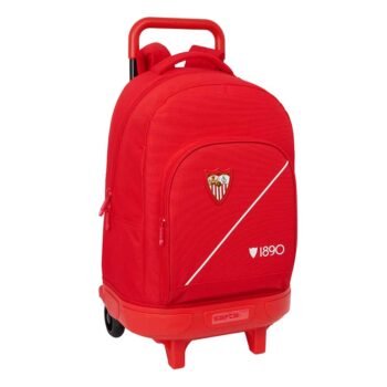 Sevilla FC Mochila con Carro Doble Rojo