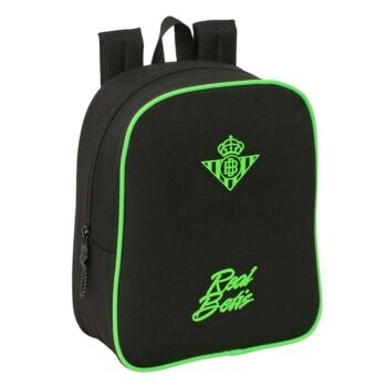 Real Betis Mochila Infantil Preescolar Adaptable a Negro