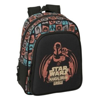 The Mandalorian Mochila Infantil Preescolar Adaptable a Negro