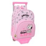 Snoopy Mochila con Carro Blanco
