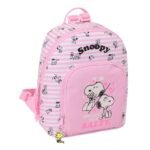 Snoopy Mini Mochila Doble Blanco