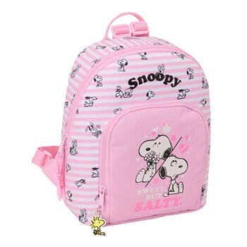 Snoopy Mini Mochila Doble Blanco