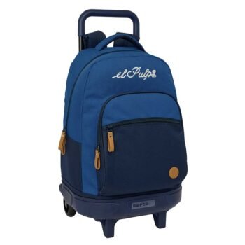 El Pulpo Mochila con Carro Doble Azul Marino