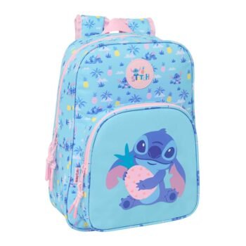 Disney Lilo & Stitch Mochila Infantil Preescolar & Adaptable a Azul