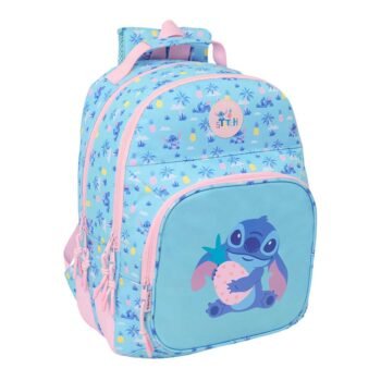 Disney Lilo & Stitch Mochila & Doble Adaptable a Azul