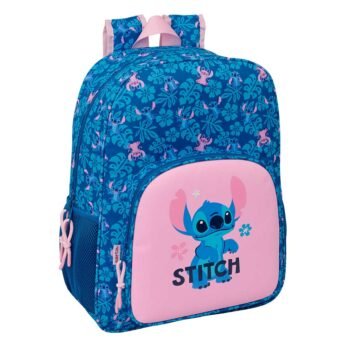 Disney Lilo & Stitch Mochila & Doble Adaptable a Azul Marino