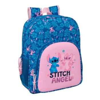 Disney Lilo & Stitch Mochila & Doble Adaptable a Azul Marino