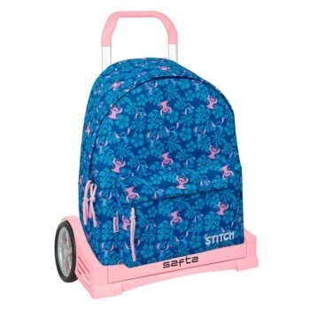 Disney Lilo & Stitch Mochila con Carro & Doble Azul Marino