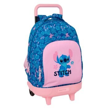 Disney Lilo & Stitch Mochila con Carro & Doble Azul Marino