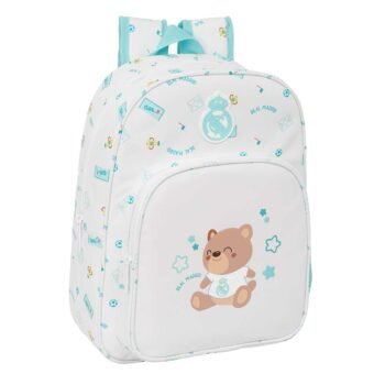 Real Madrid Mochila Infantil Preescolar Blanco