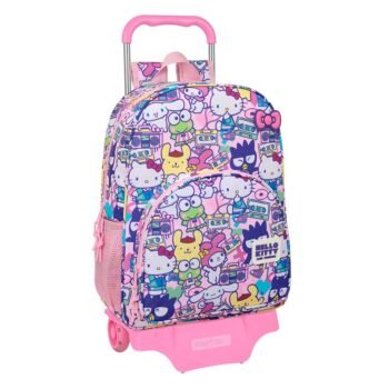 Sanrio Hello Kitty Mochila con Carro Doble Rosa